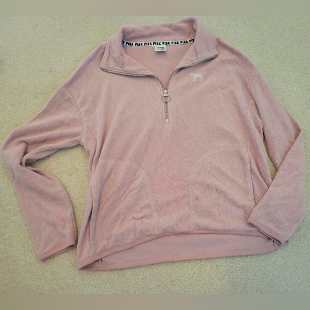The softest quarter zip! Pretty rose colored pink!